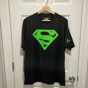 Under Armour Superman HeatGear T-Shirt in Black